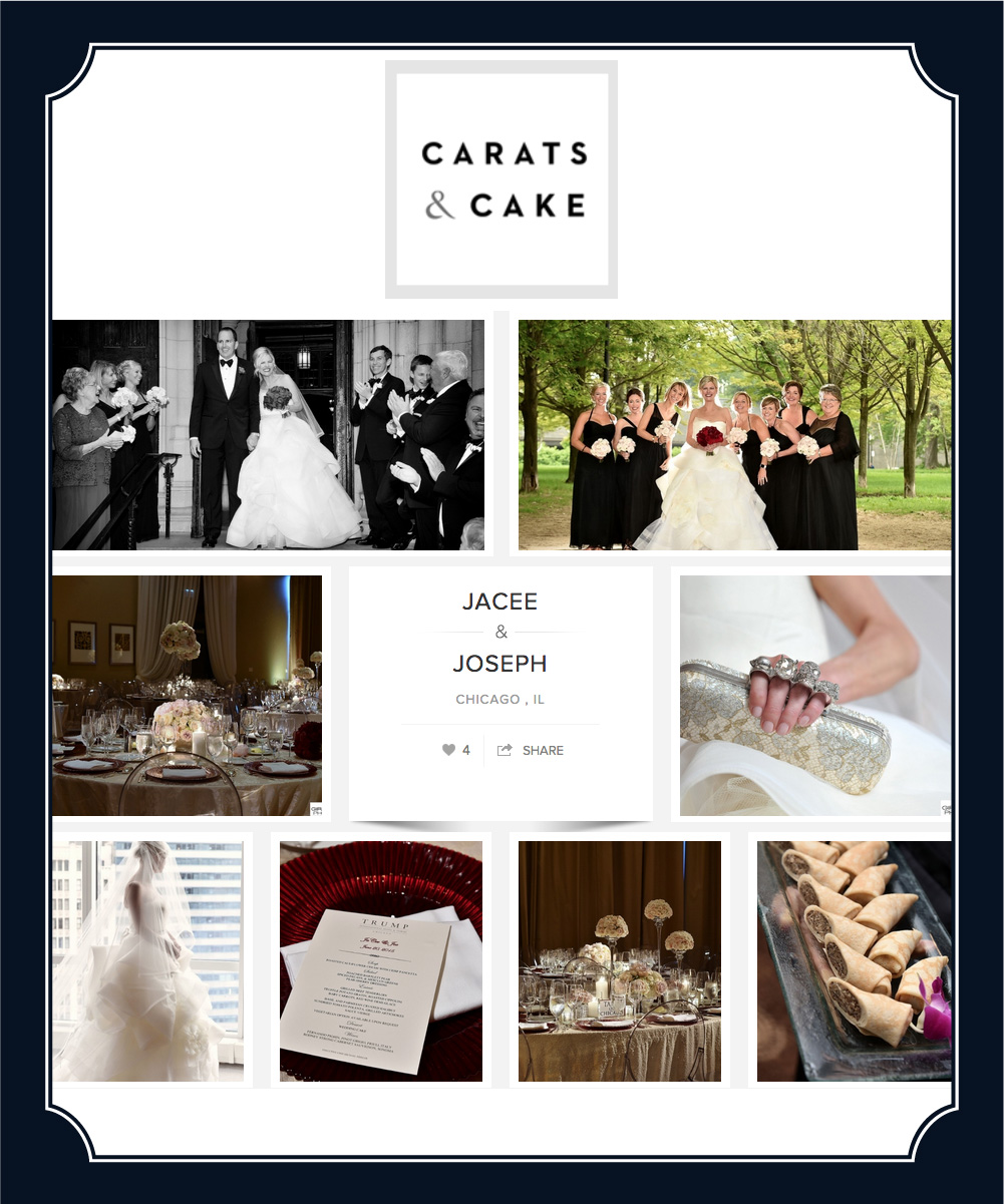 HMR Designs wedding featured on Carats & Cake