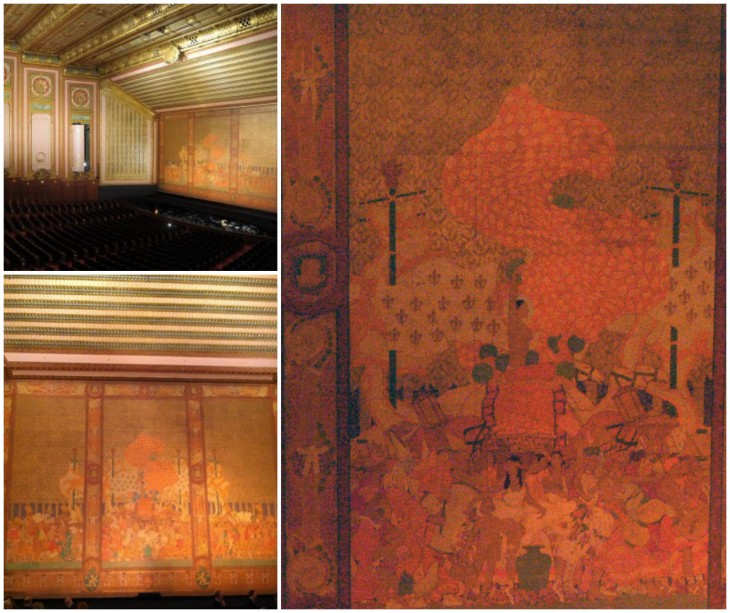 The Civic Opera House's fire curtain