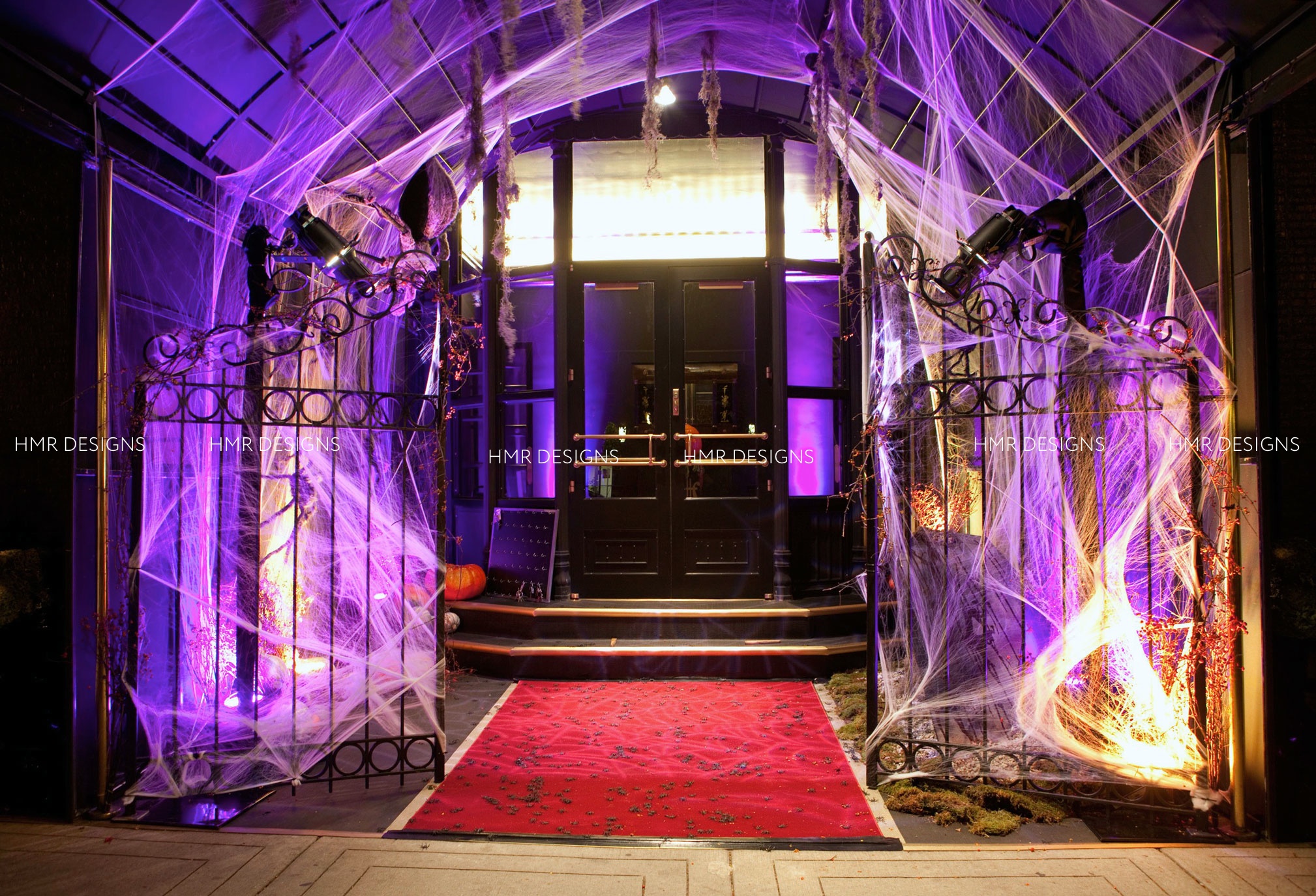 A Halloween Party entrance at Casino Club Chicago by HMR Designs